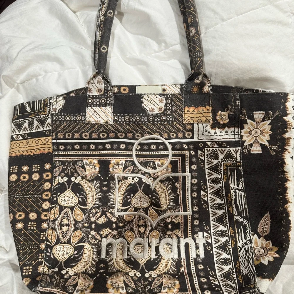 Yenky Small Bandana Isabel Marant Print Tote Bag In Black